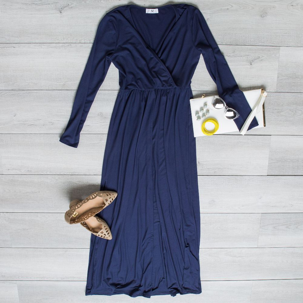 Saratoga Wrap Dress (navy)